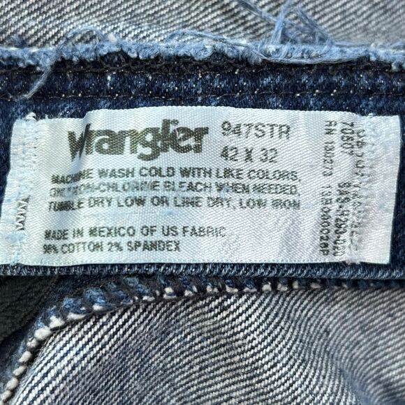 Wrangler 42x32 Straight Leg Cotton Blend Jeans - Picture 5 of 6